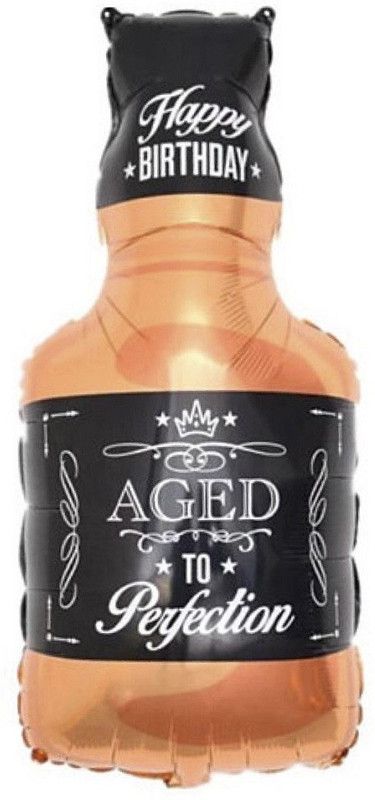De-Ultimate Printed Multicolor Whisky Bottle (36 Inches) for Weddings Balloon  (Multicolor, Pack of 1)