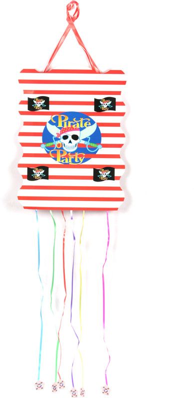 FUNCART Pirates Pull String Pinata  (Pink, Pack of 1)