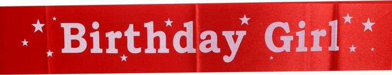 FUNCART Birthday girl Sash-Red