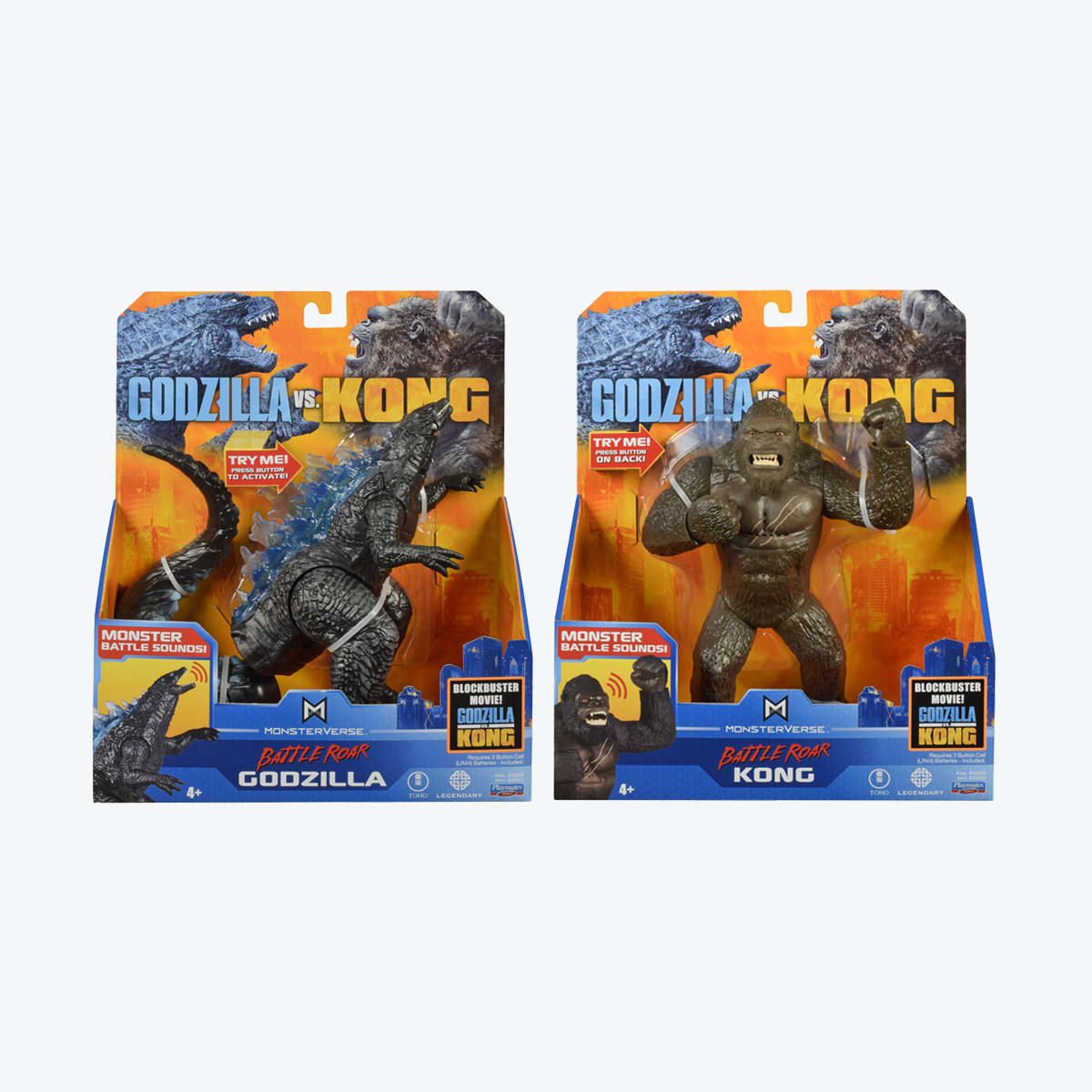 Monsterverse Battle Roar Godzilla vs Kong 7in. Action Figure - Assorted