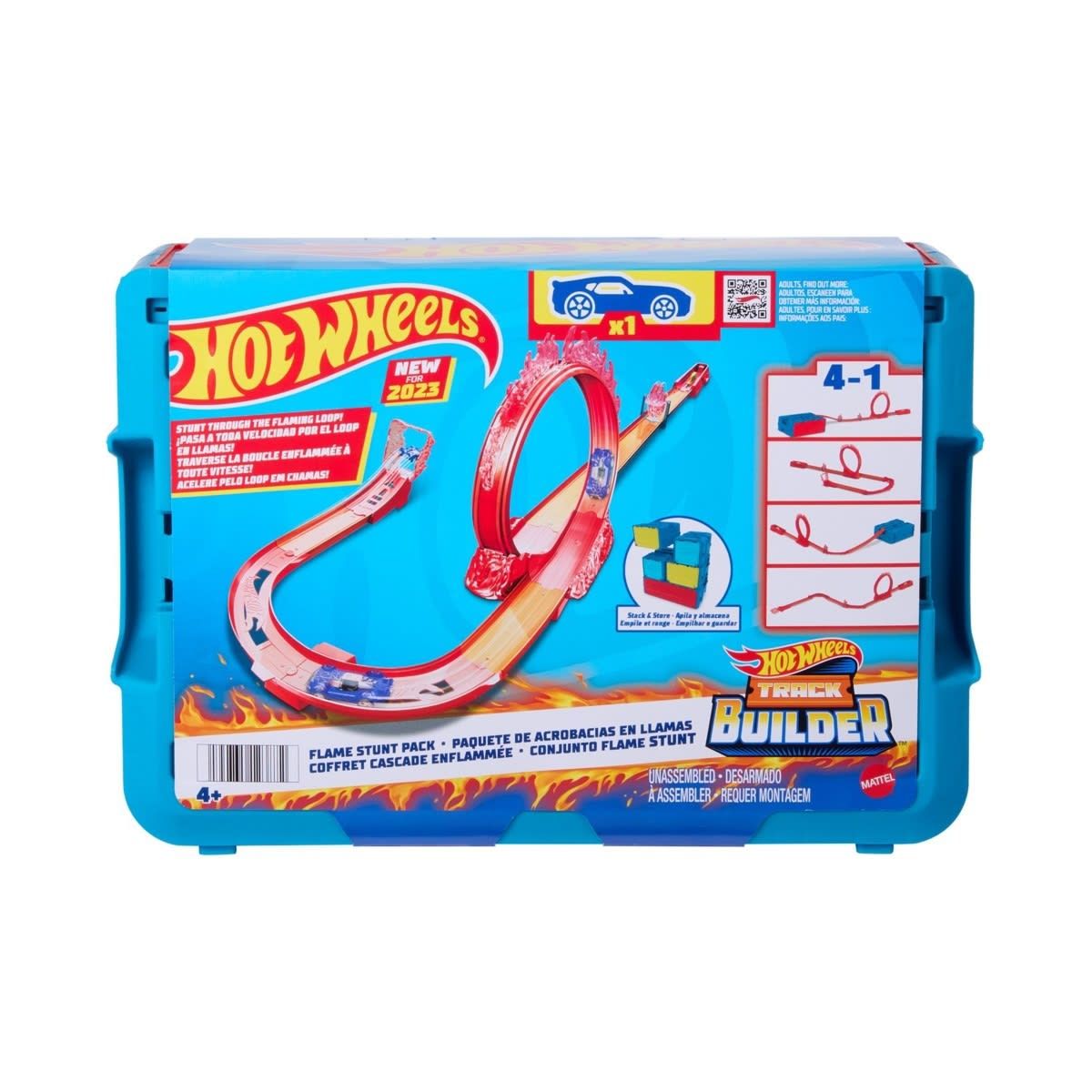 Hot Wheels Track Builder Flame Stunt Pack