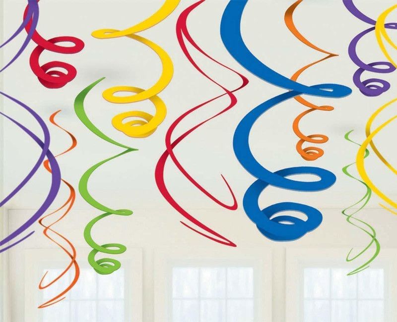 party decoration Multicolor Swirl
