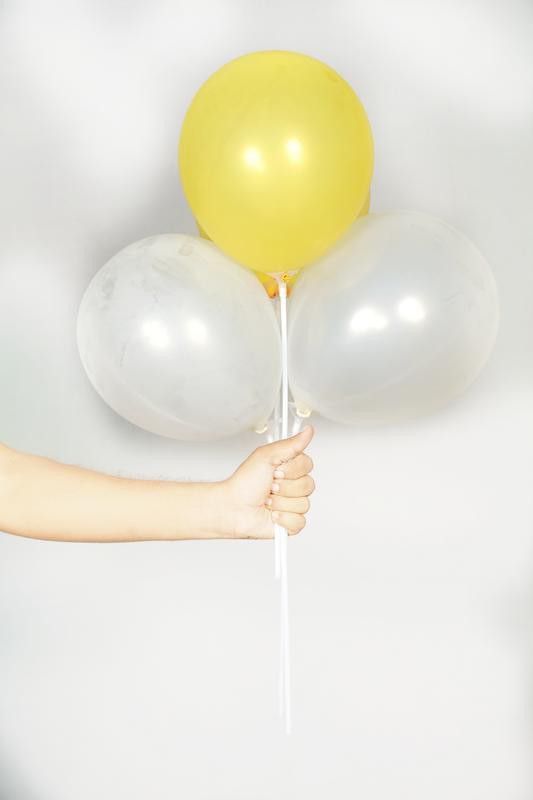 ZEONELY MART Solid (gold & white) colour Metallic HD Balloons-pack of 100 Balloon  (Multicolor, Pack of 100)