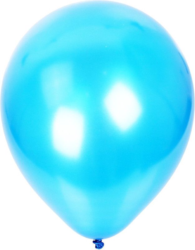 Nxt Gen Solid Sky Blue Metallic Balloons Pack of 50 Pcs Balloon  (Blue, Pack of 50)