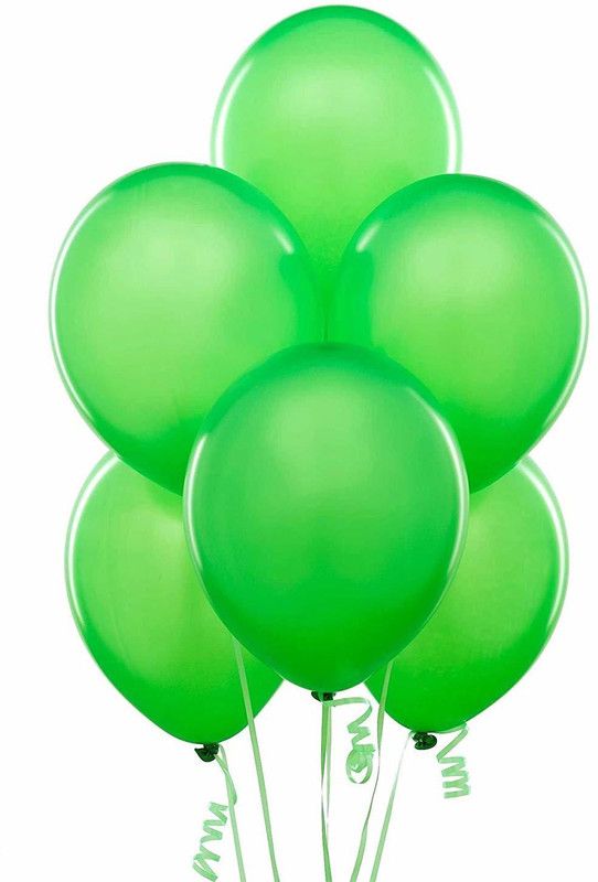VINAYAKAMART Solid " GREEN " balloons pack of 100 balloons Balloon  (Green, Pack of 100)