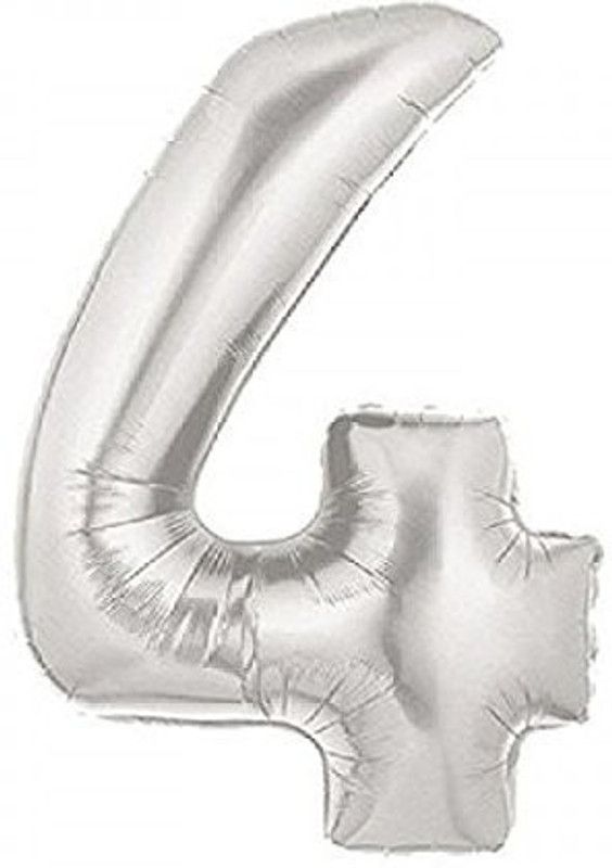 guruji system Solid 32214 Letter Balloon  (Silver, Pack of 1)