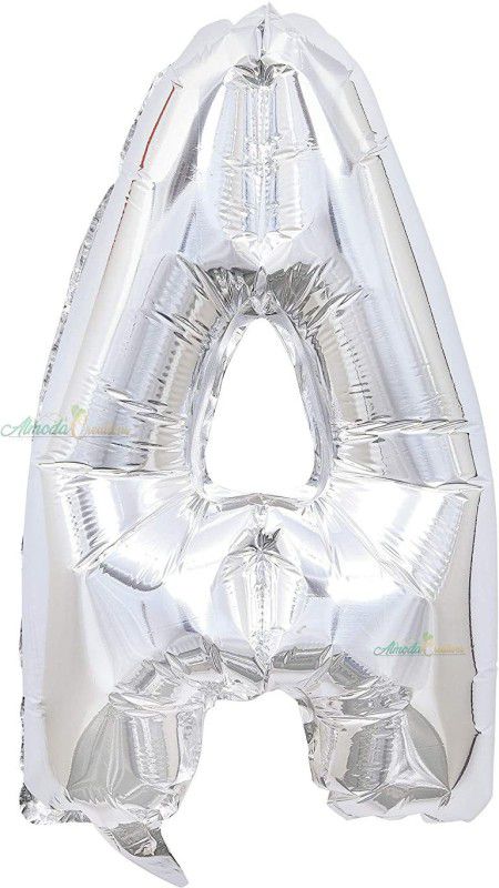 gorgeous moment Solid Foil Balloon Celebration Party Birthday letter A Letter Balloon  (Silver, Pack of 1)