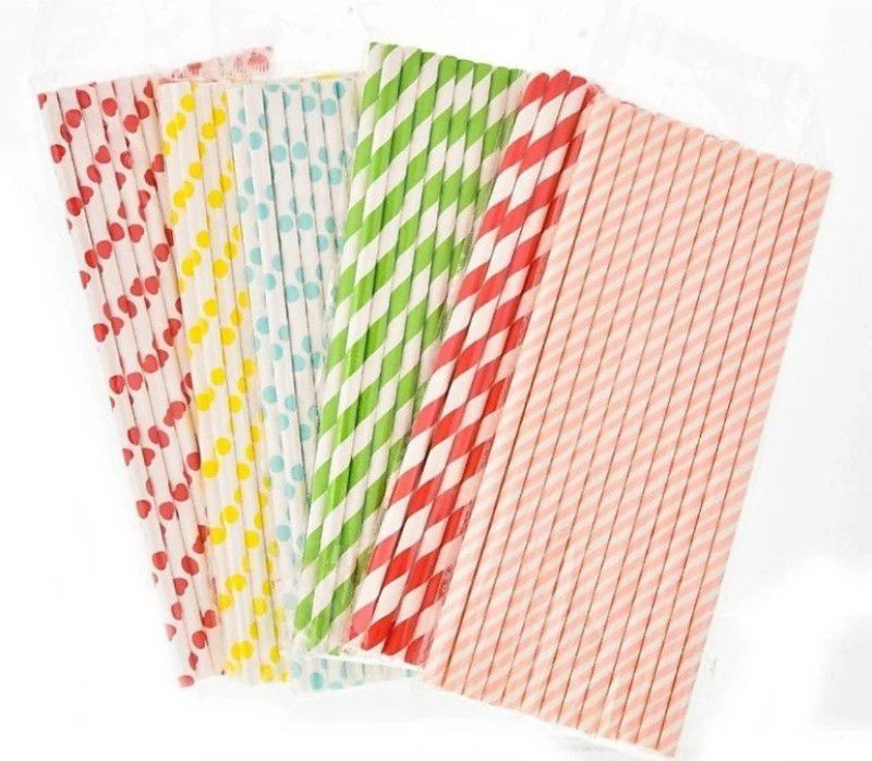 MD KITCHEN Disposable Glow Straws  (Pack of 100)
