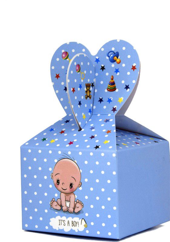 swastik packaging Printed Party Box  (Blue, Pack of 50)