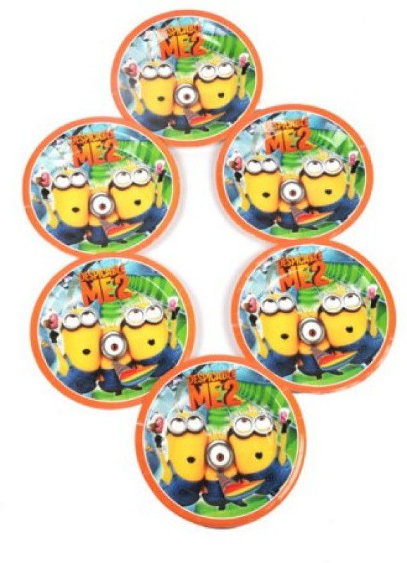 FUNCART Despicable 2 Half Plate  (Pack of 6)