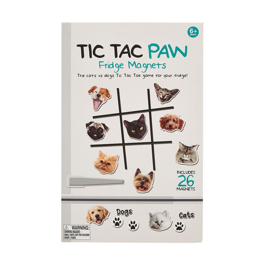 Tic Tac Paw Fridge Magnets