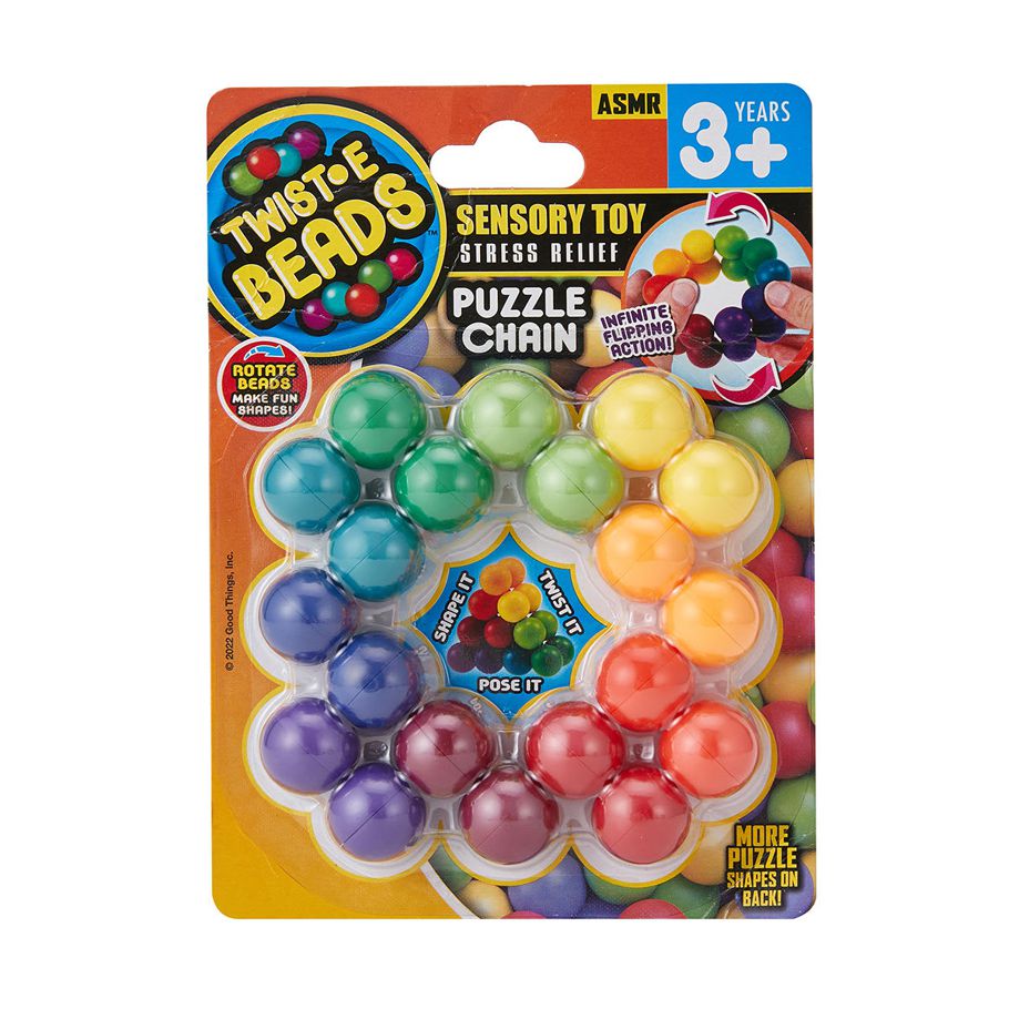 Twist-E-Beads Sensory Toy Stress Relief Puzzle Chain