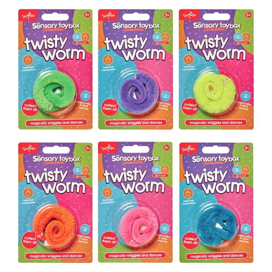 Toymania The Sensory Toybox Twisty Worm - Assorted