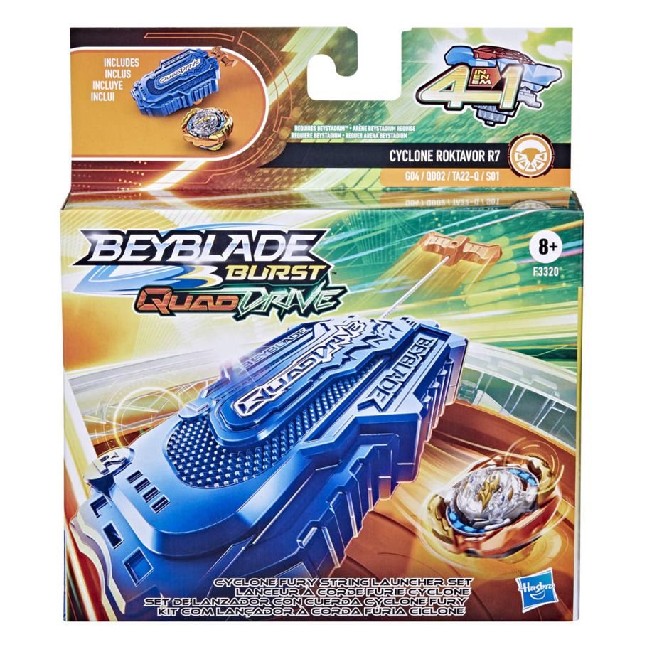Beyblade Burst Quad Drive Cyclone Fury String Launcher Set