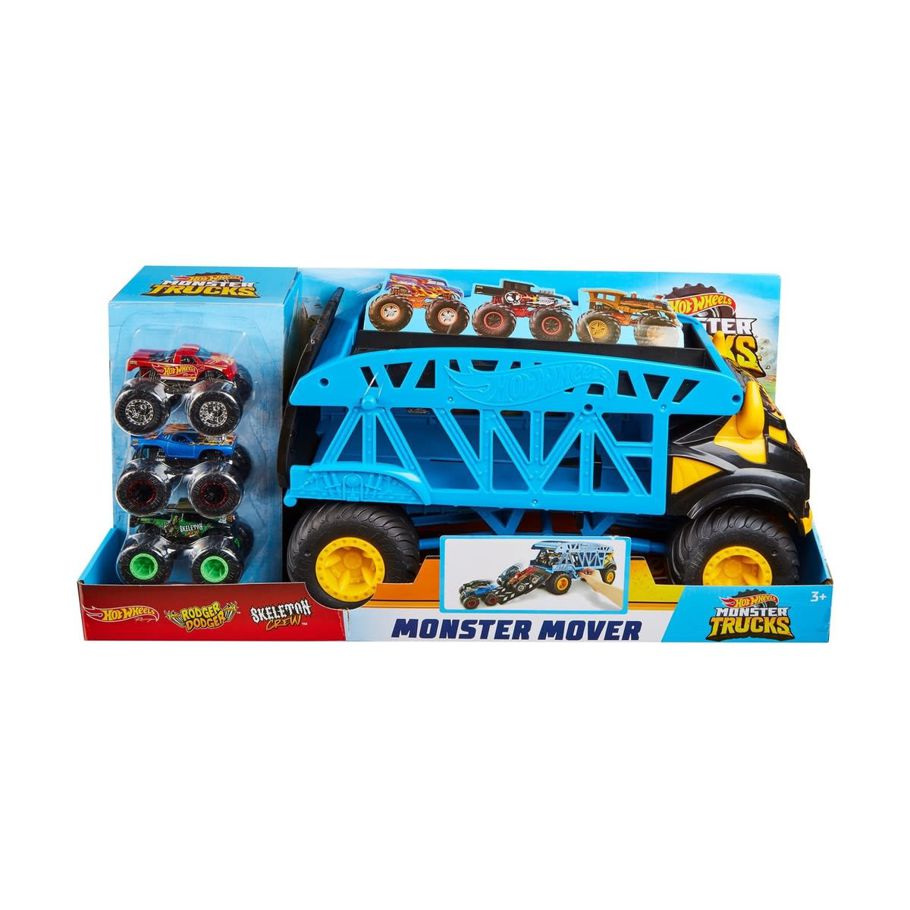 Hot Wheels Monster Truck and Mover Toy Set