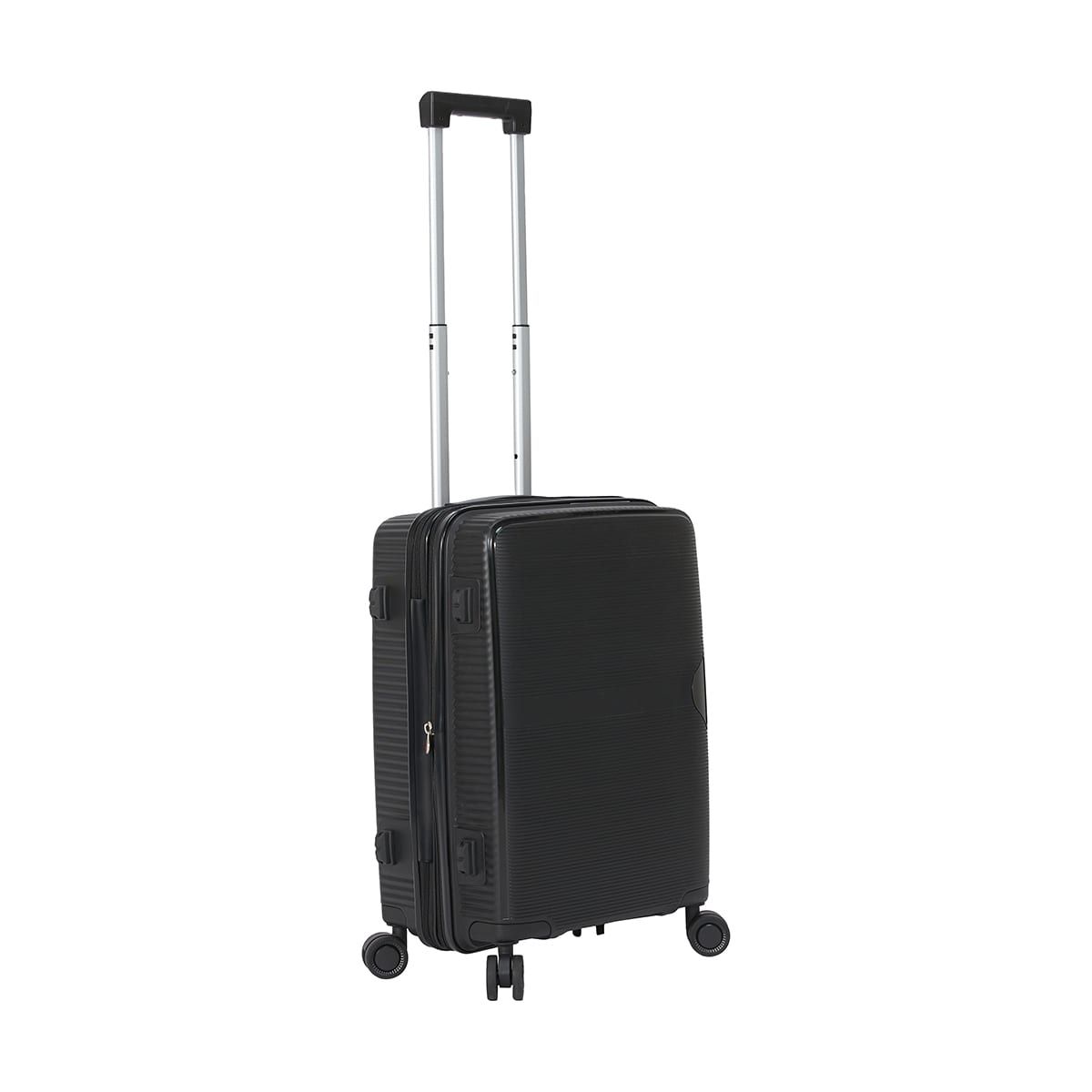 50cm Premium 8 Wheels Hard Case - Black