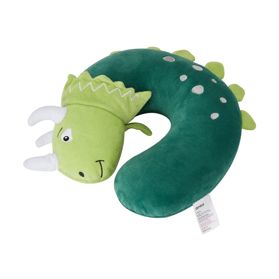 Dino Neck Pillow - Green
