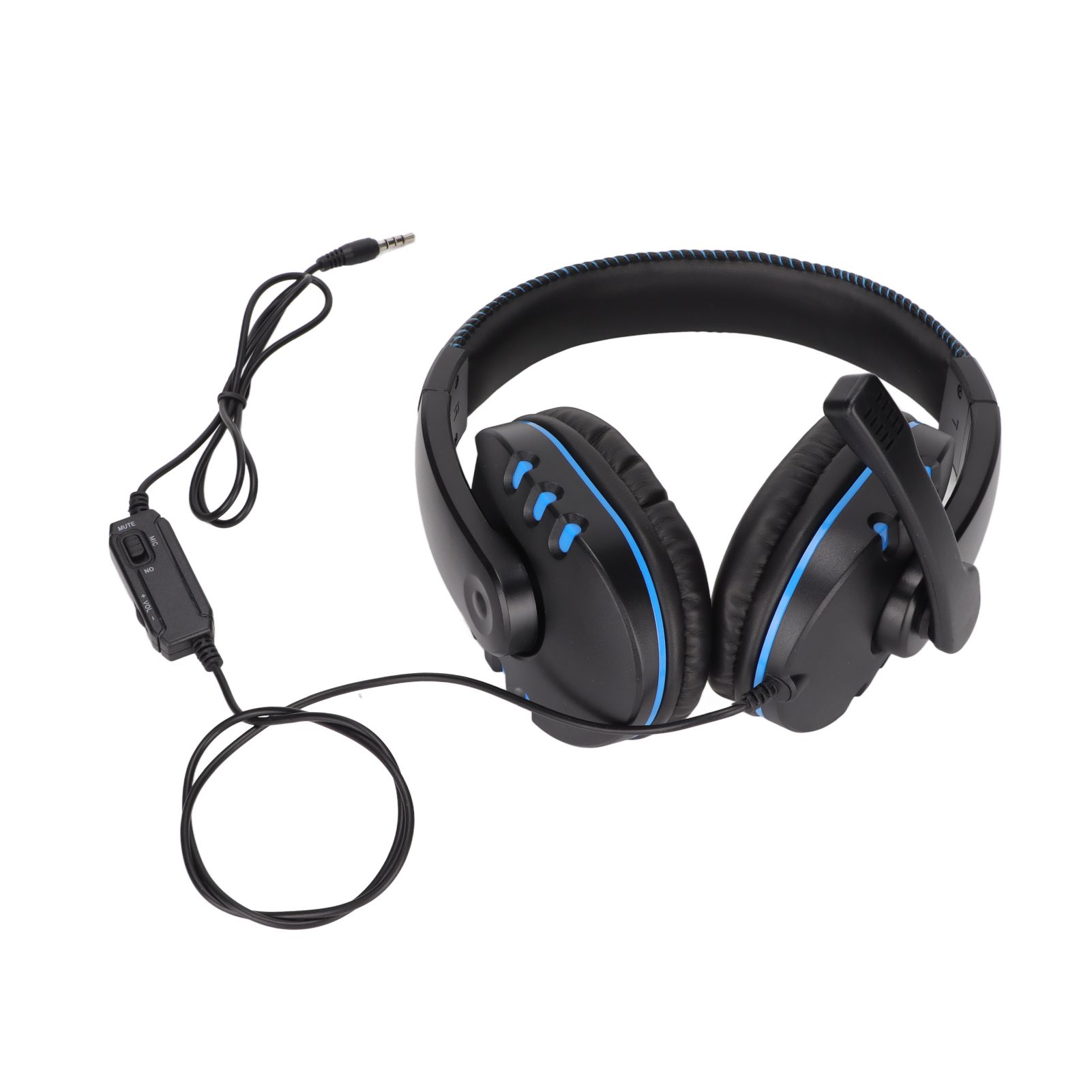 3.5mm Gaming Headset Stereo Noise Cancelling Wired Volume Mute Control Game Headphone with Mic for PC Cellphone