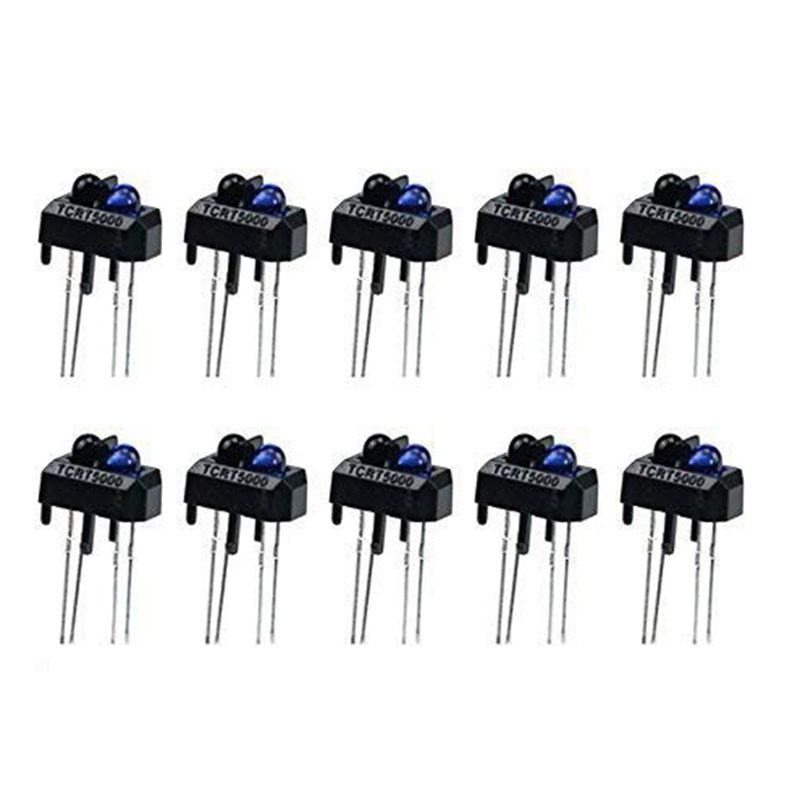 10Pcs TCRT5000L TCRT5000 Photoelectric Sensors Reflective Optical Sensor with Transistor Output Infrared for Tracking