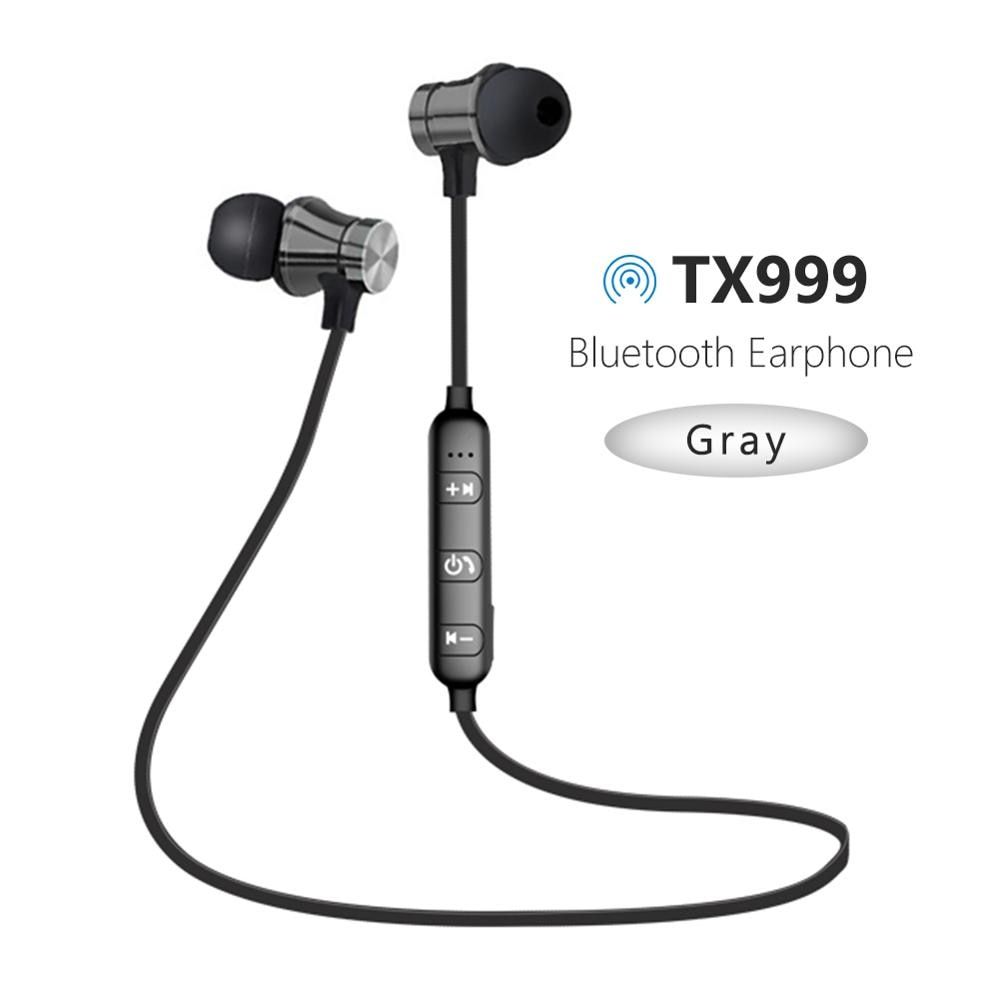 Wireless Bluetooth Earphone Stereo Sports earphones Waterproof Earbuds Magnetic Earpiece in-ear Headset with Mic for Phone
