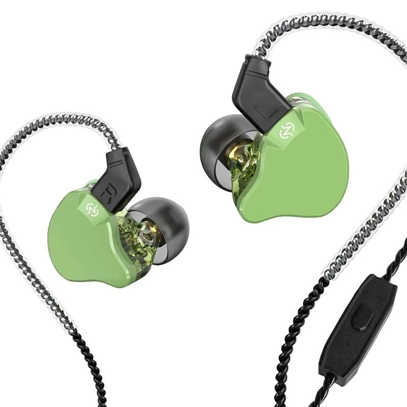 CCZ Emerald HIFI Headphones 10mm dual magnetic circuit DD unit+CCZ customized BA in Ear Monitors Earbud HIFI Bass Sport Music IEM Earphone