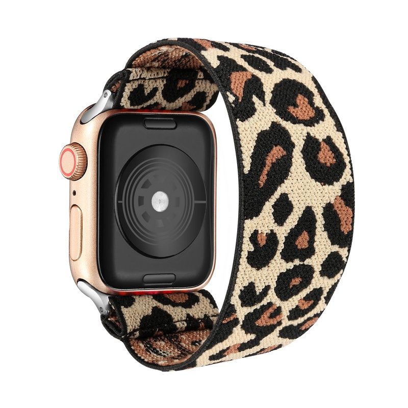 Elastic Nylon Solo Loop Strap for Apple Watch Band 6 38mm 40mm 42 mm 44 mm for Iwatch Series 6 5 4 3 2 Watch Replacement Strap