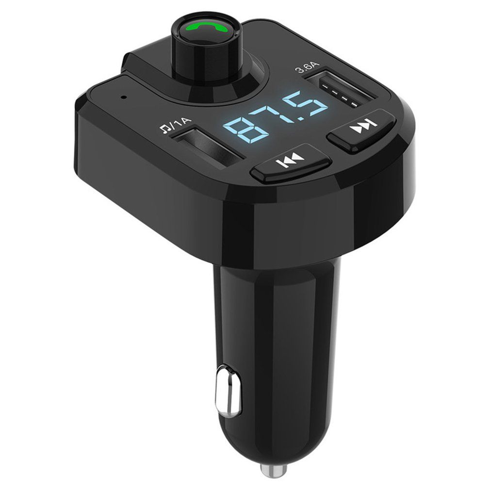 Multi-function Car FM Transmitter MP3 Player Wireless Adapter Hands-free Black
