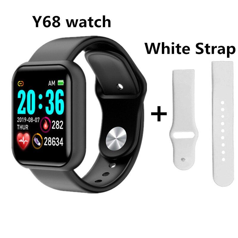 Y68 Smart watch Women Men Sport Bluetooth Smart Band Heart Rate Monitor Blood Pressure Fitness Tracker Braceletfor Android IOS
