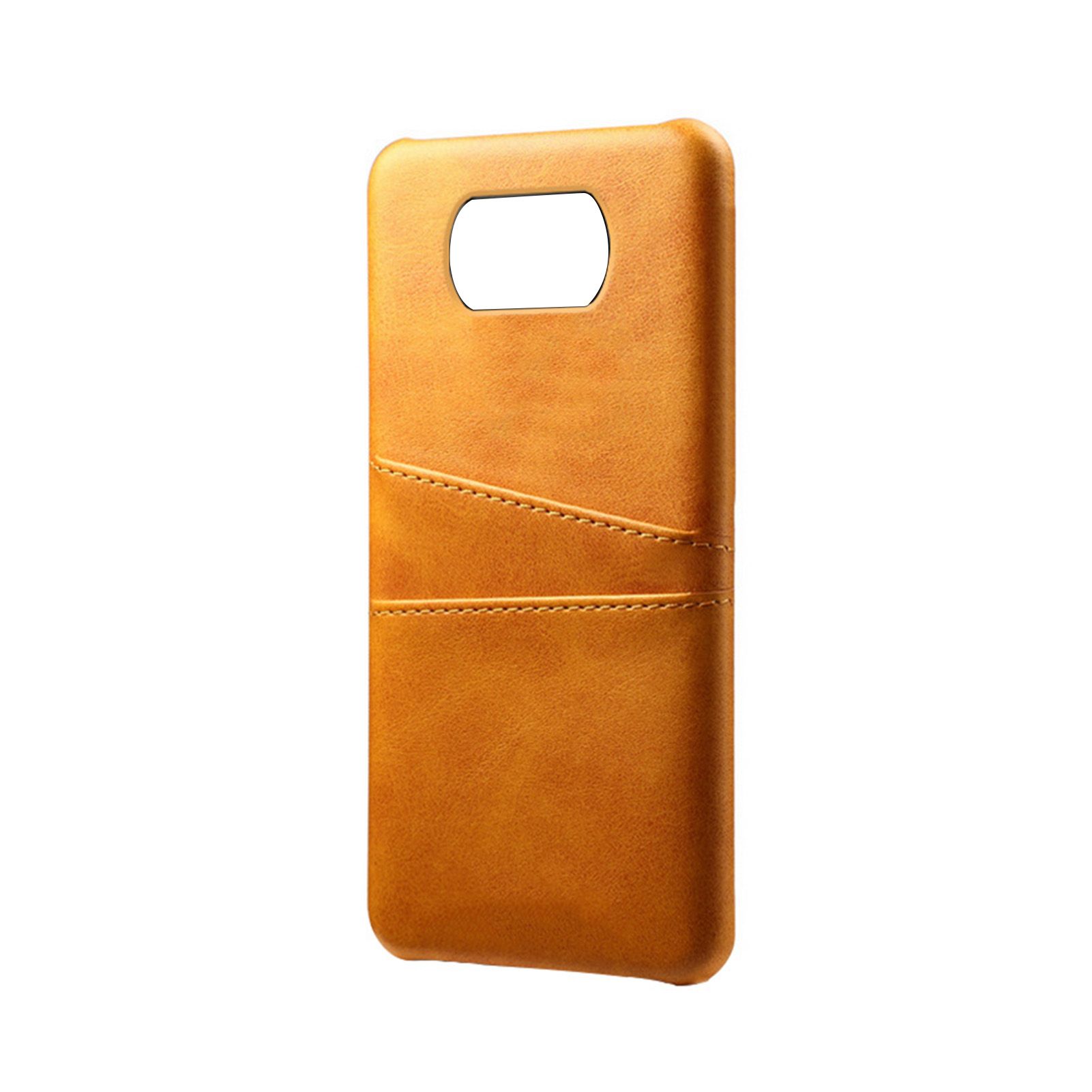 Anti-fall PC Faux Leather Mobile Phone Case Protective Cover Storage Shell for Xiaomi POCO X3