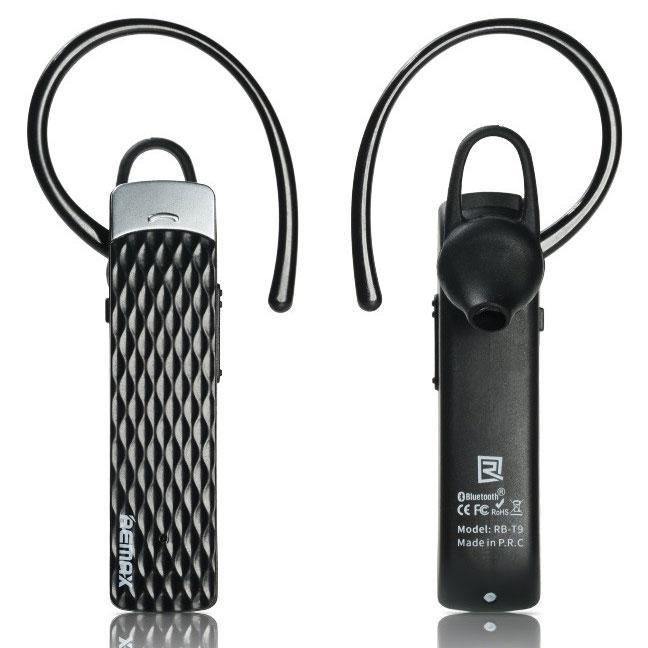 Remax RB - T9 Luxury Mini Smart Stereo Bluetooth Earphone Wireless Sports Earbuds - 1pc (Black)