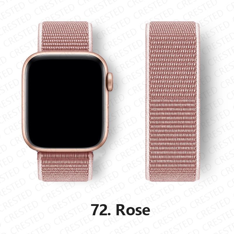 Nylon Loop Strap for apple watch band 44mm 40mm 38mm 42mm 44 mm iWatch bracelet correa Watchband for apple watch 6 5 4 3 se band