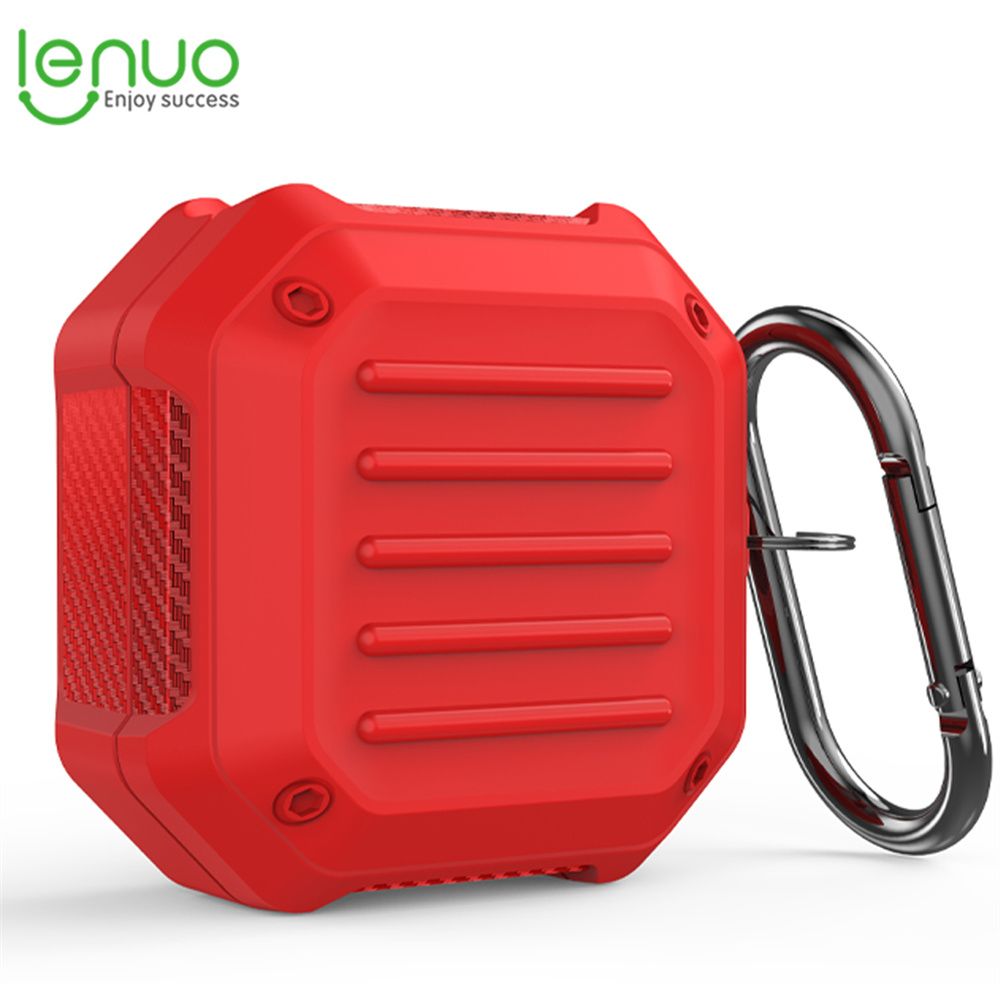 Lenuo Luxury TPU Armor cover for Samsung Galaxy Buds Live headphone protector accessory with hook