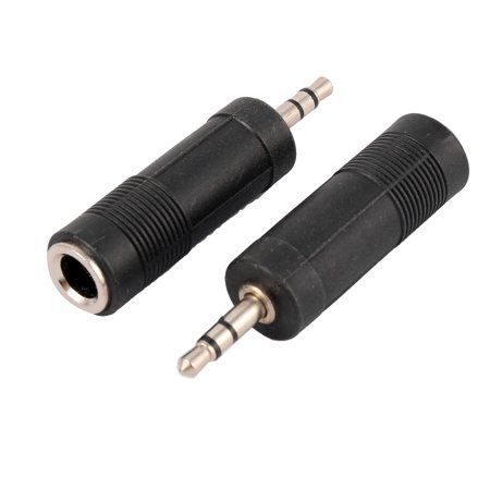 3.5mm Male To 6.5mm Female Adapter 3.5 Plug To 6.5 Jack Stereo Audio Adaptor For Microphone Headphone AUX Cable Convertor - 1PCS
