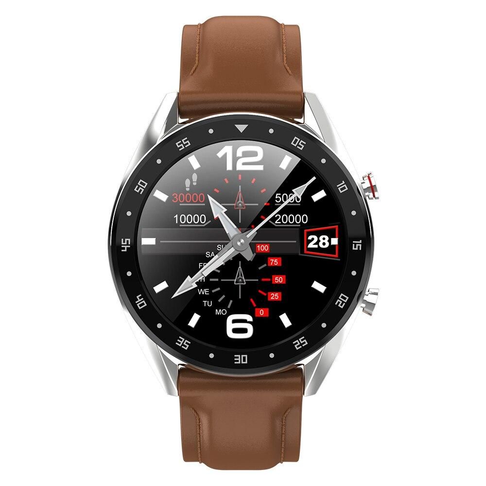Microwear L7 Waterproof Smart Watch Magnetic Black Chain Straps
