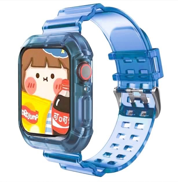 New Transparent Silicone Strap for Apple Watch Series Se 6 5 4 3 2 Band 40mm 44mm for Iwatch Se 5 4 3 Waterproof Strap 38mm 42mm