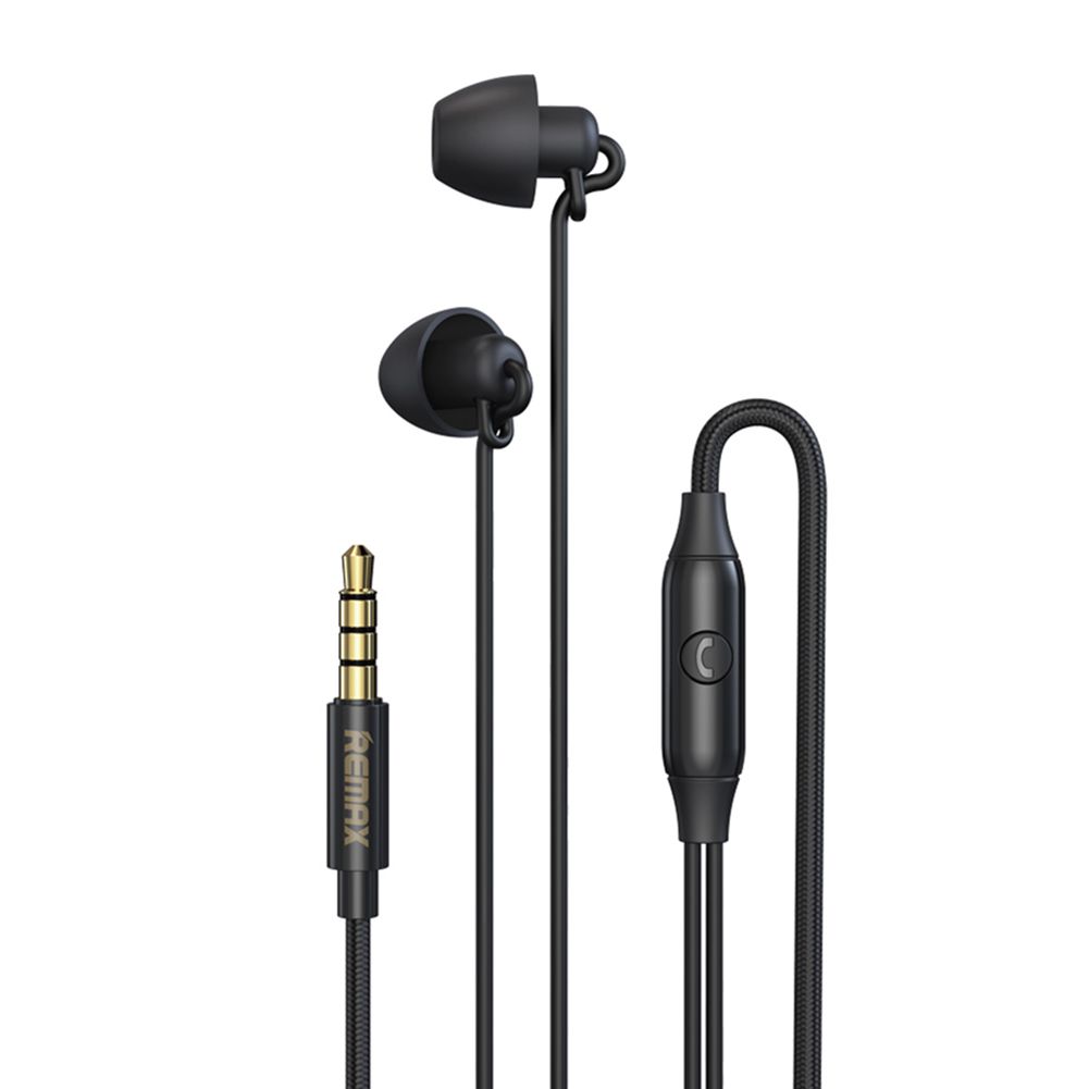 Remax RM-208 3.5mm Wired Stereo Music Phone Earphone In-ear Headset with Mic