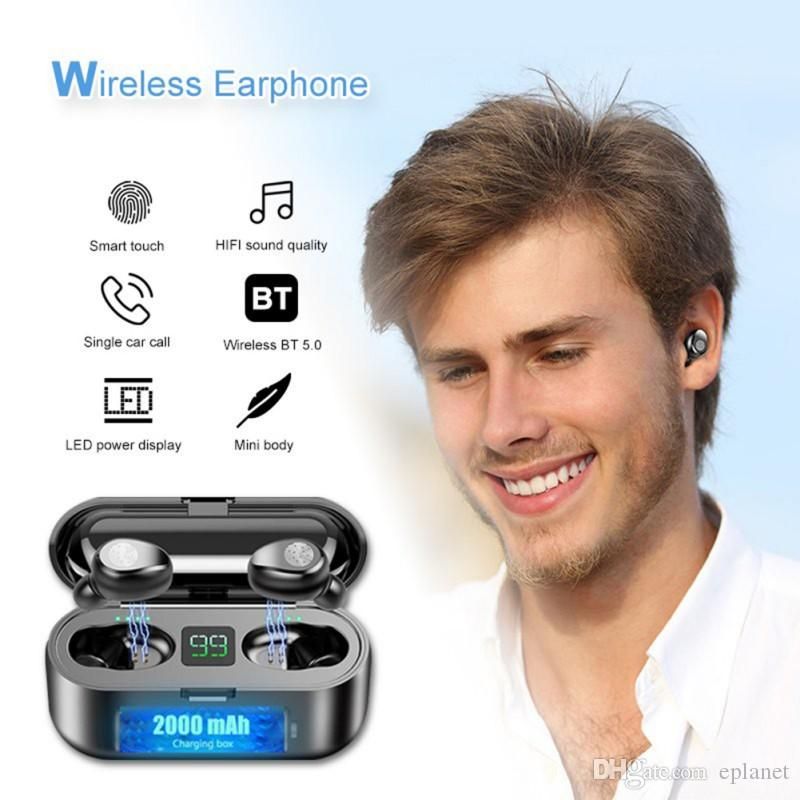 Wireless Earbuds F9 Wireless Bluetooth V5.0 Headset Earphones Headphones earphones headset