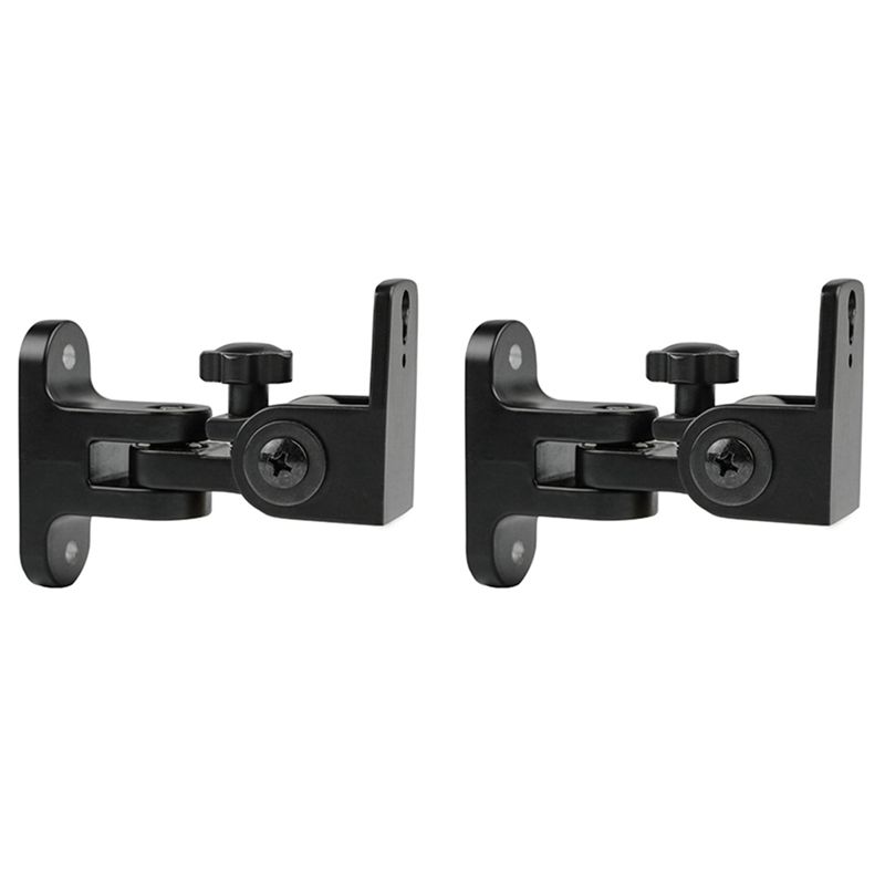 Speaker Wall Mount Bracket, Zinc Alloy Universal Surround Sound Wall Holder Stand(2 PCS)