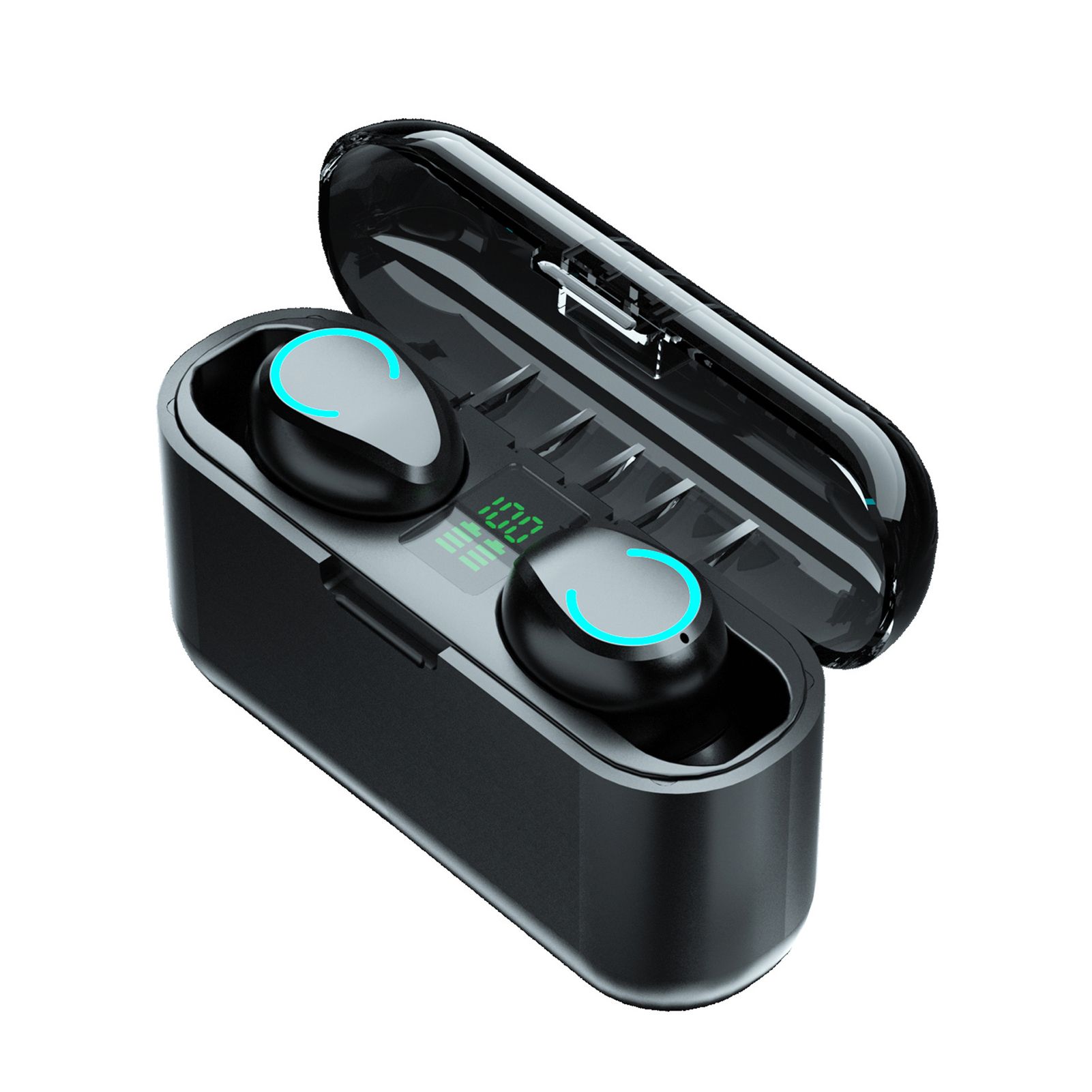 F9-13B Bluetooth 5.1 Wireless Smart-Touch In-ear Earbuds Earphone for Phone