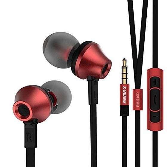 Remax RM 610D Stereo music in earphone-Red