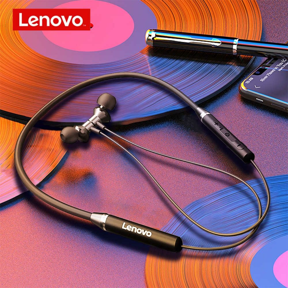 Lenovo HE05 Bluetooth Headphone 0.6m Wireless Earphone BT5.0 Sports Sweatproof Headset IPX5 with Mic Noise Cancelling