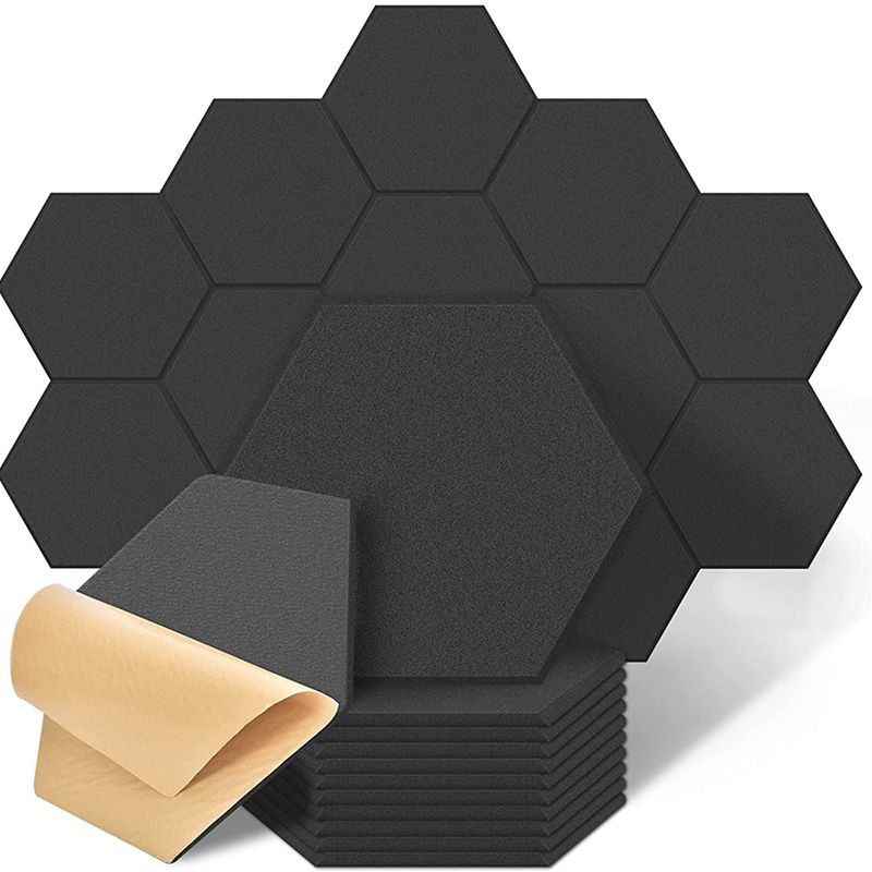 14 Pack Hexagon Acoustic Panels Beveled Edge Sound Proof Foam Panels,Sound Proofing Padding for Wall,Acoustic Treatment