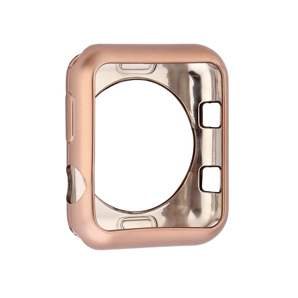 Electroplated TPU Full Cover Watch  Protective Case for Apple Watch