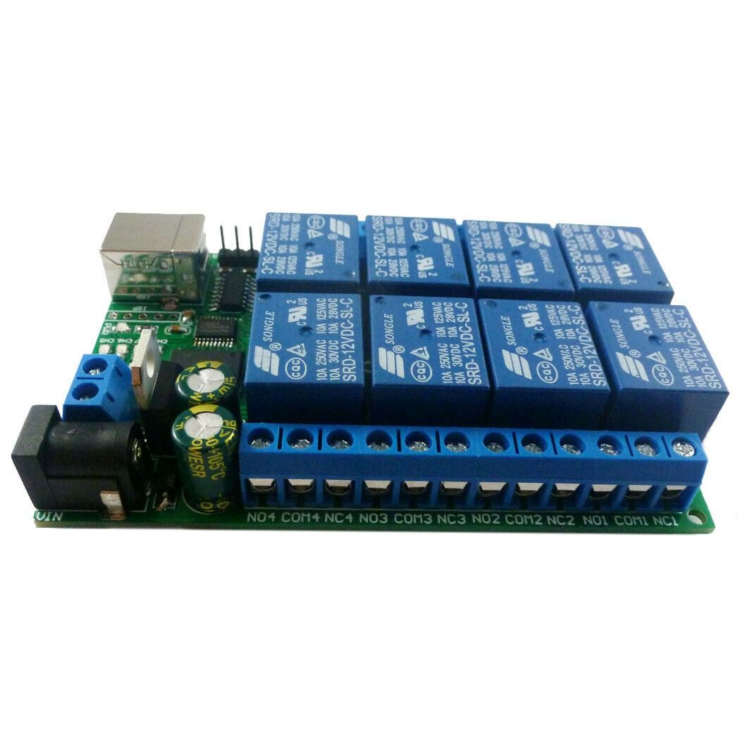 Usb Ttl232 Uart Pc Mcu Com Relay Module Ch340 Win10 Linux Mac 8Ch Dc 12V