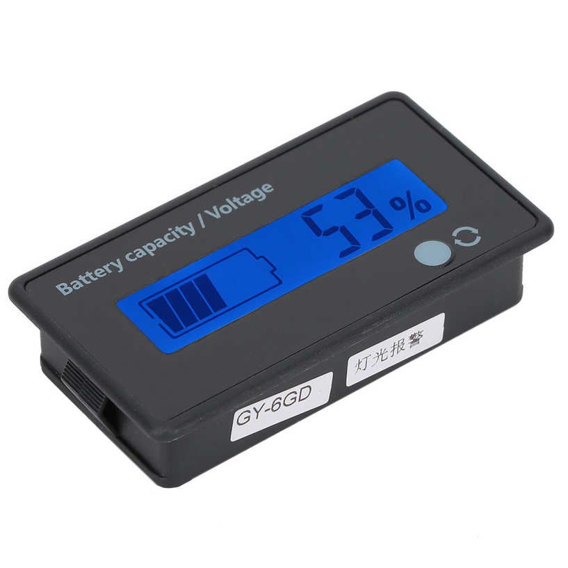 GY-6GD PCB HTN Capacity Monitor Indicator LCD Display with Flashing Alarm 12-84V