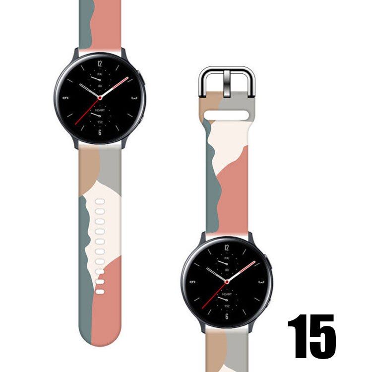 Universal 20mm 22mm Silicone Watch Band for Samsung Galaxy Watch 4 Classic 42mm 46mm Galaxy Watch 4 40mm 44mm watch active 2 40mm 44mm Sport Strap for Galaxy Watch 3 41 45mm