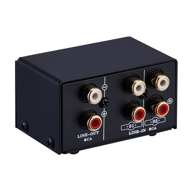 2 in 1 Out or 1 in 2 Out Source Signal Selector, Switcher, Speaker, Source, Switcher, RCA Interface, Lossess