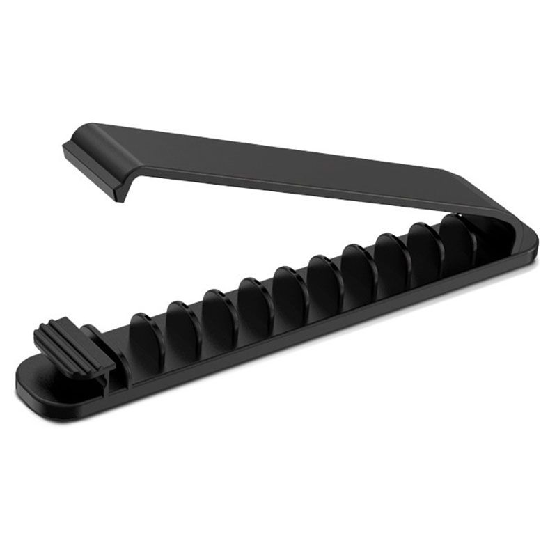 Cable Organizer To Receive Charging Cable Desktop Holder Buckle To Organize the Fixing Clamp Power Cord Cable Black
