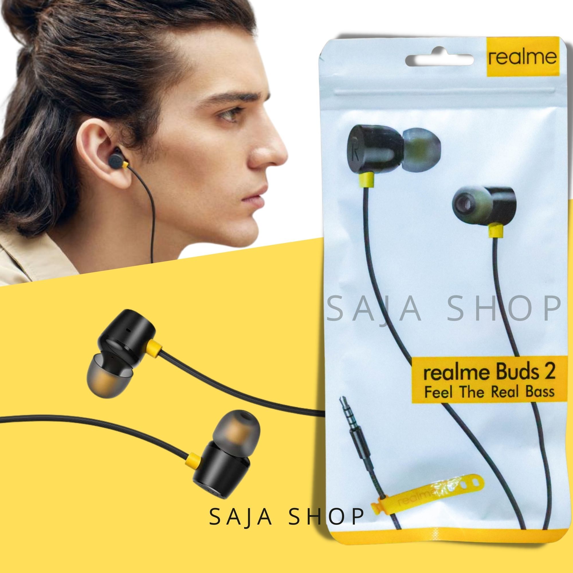 Realme Buds 2 Magnet in-Ear Wired Music Earphone with Mic