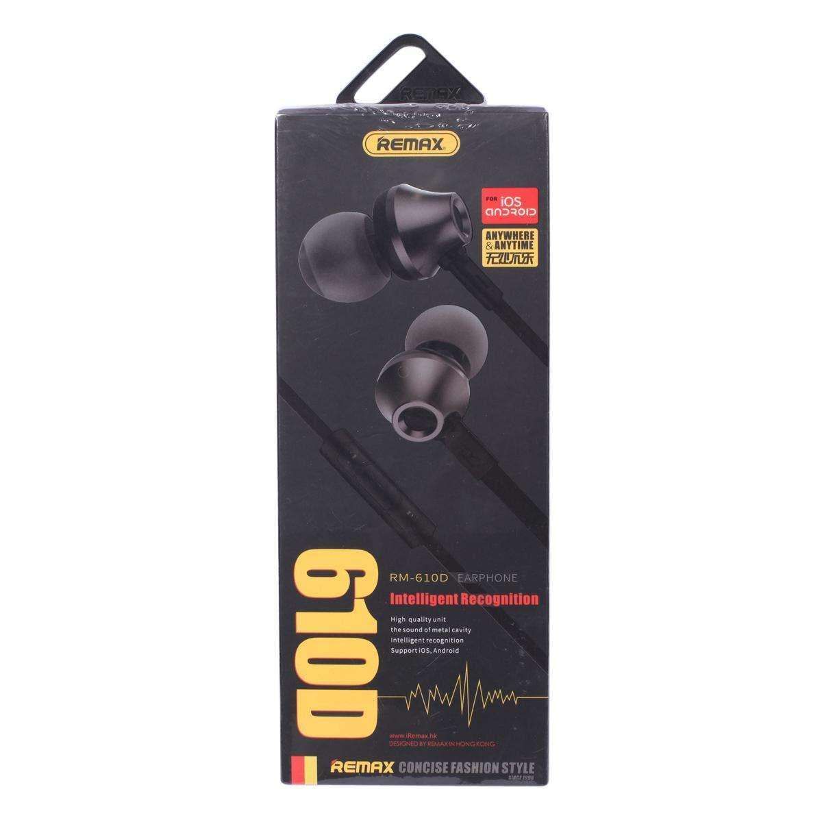 Remax RM-610D Super Bass In-Ear Earphone - Black